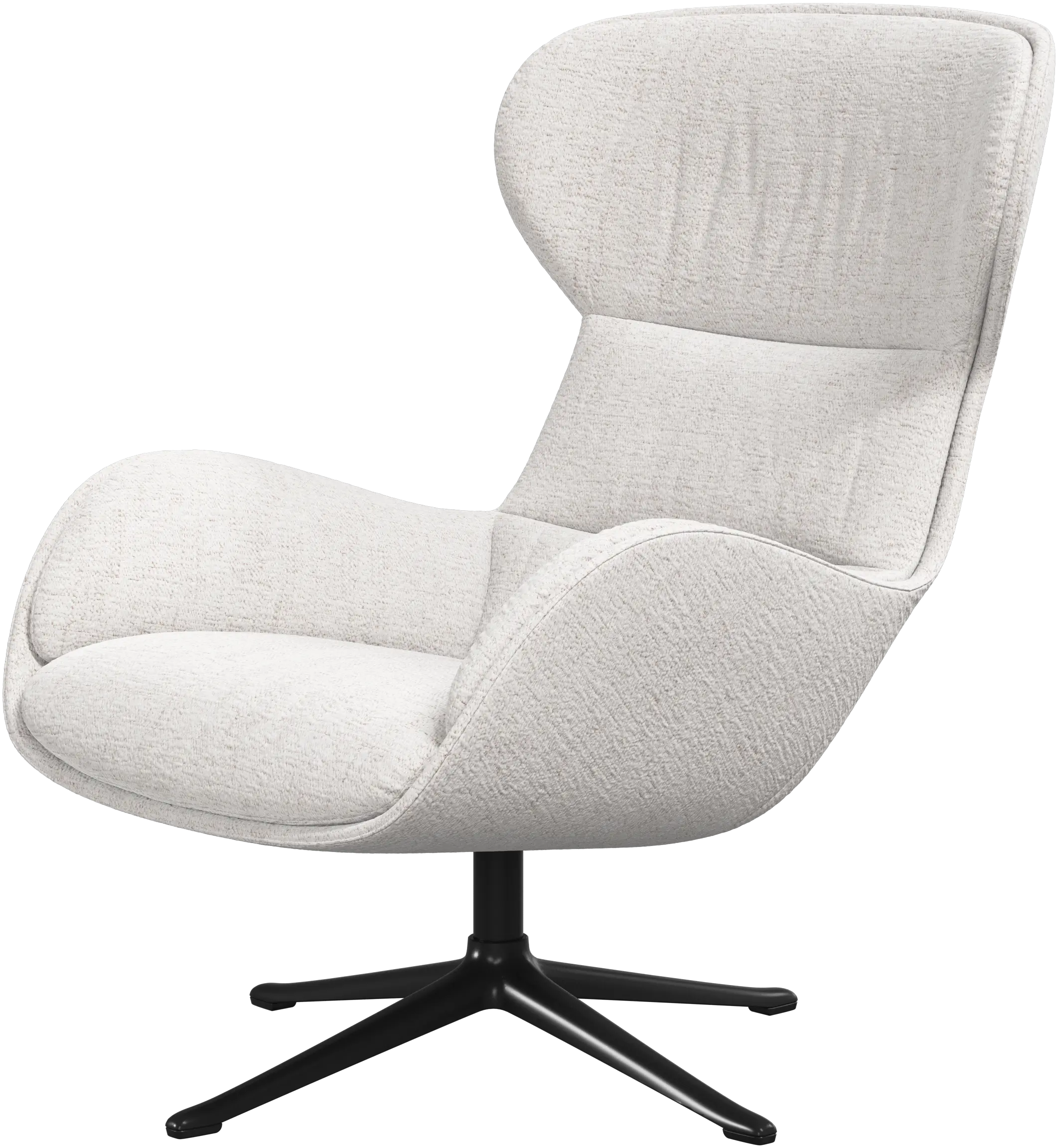 デザイナーアームチェア | リクライニングチェア - ホワイト | ボー